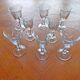 Set of 8 engraved glasses old with liquor or digestive 50s
