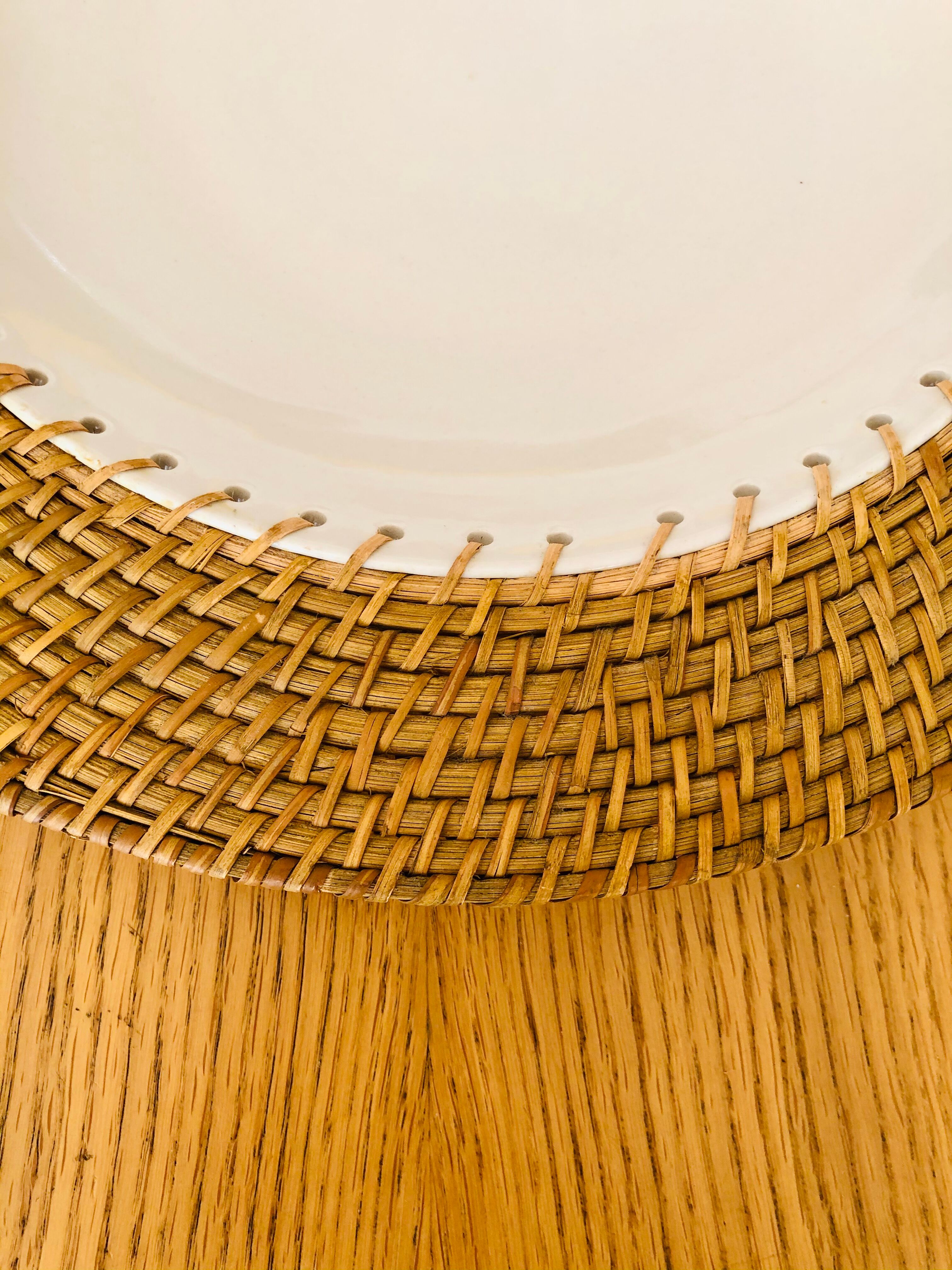 D42cm ceramic fruit dish and basketry