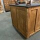 Vintage patinated oak desk
