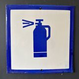 Fire extinguisher vintage europe industrial enamel sign decoration architecture