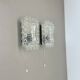Set of Two "BUBBLE" Tynell Style Glass Wall Light Sconces, Germany, 1970s