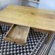 Large antique coffee table in solid wood, farmhouse style – 1 drawer –