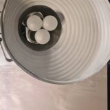 lampadaire 1940  rarestyle projecteur pieds sur roulettes  alu masif    180x110x70