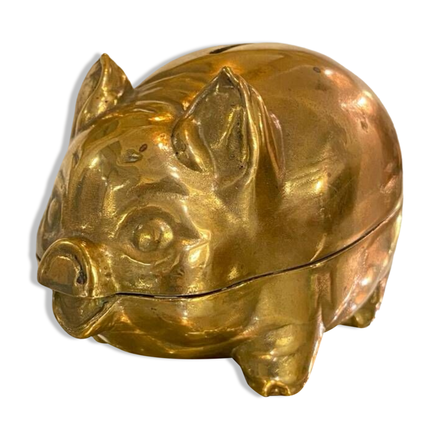 Brass piggy bank