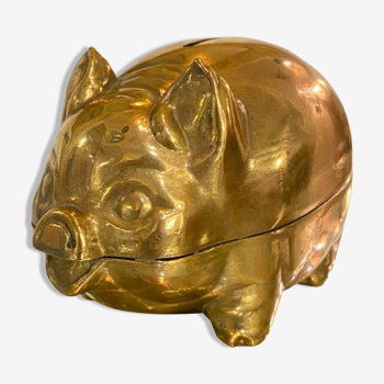 Brass piggy bank