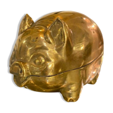 Brass piggy bank
