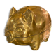 Brass piggy bank