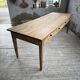 Pine and oak farmhouse table with multiple drawers, communal type, 240cm.