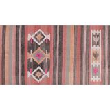Vintage Turkish rug from Oushak, hand-woven 84x351 cm