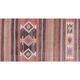 Vintage Turkish rug from Oushak, hand-woven 84x351 cm