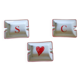 3 Escada ashtrays