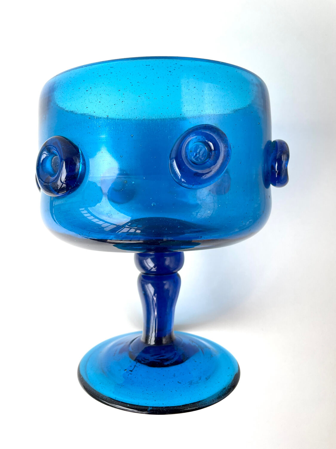 Blown glass vase from the 1970s