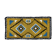 Vintage ocher yellow wool Smyrna carpet / rug