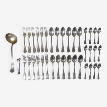 Cutlery 38 pieces silver plated sfam model without embarrassment in box