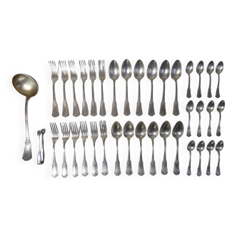 Ménagère 38 pièces plaqué argent sfam modèle sans-gêne en coffret