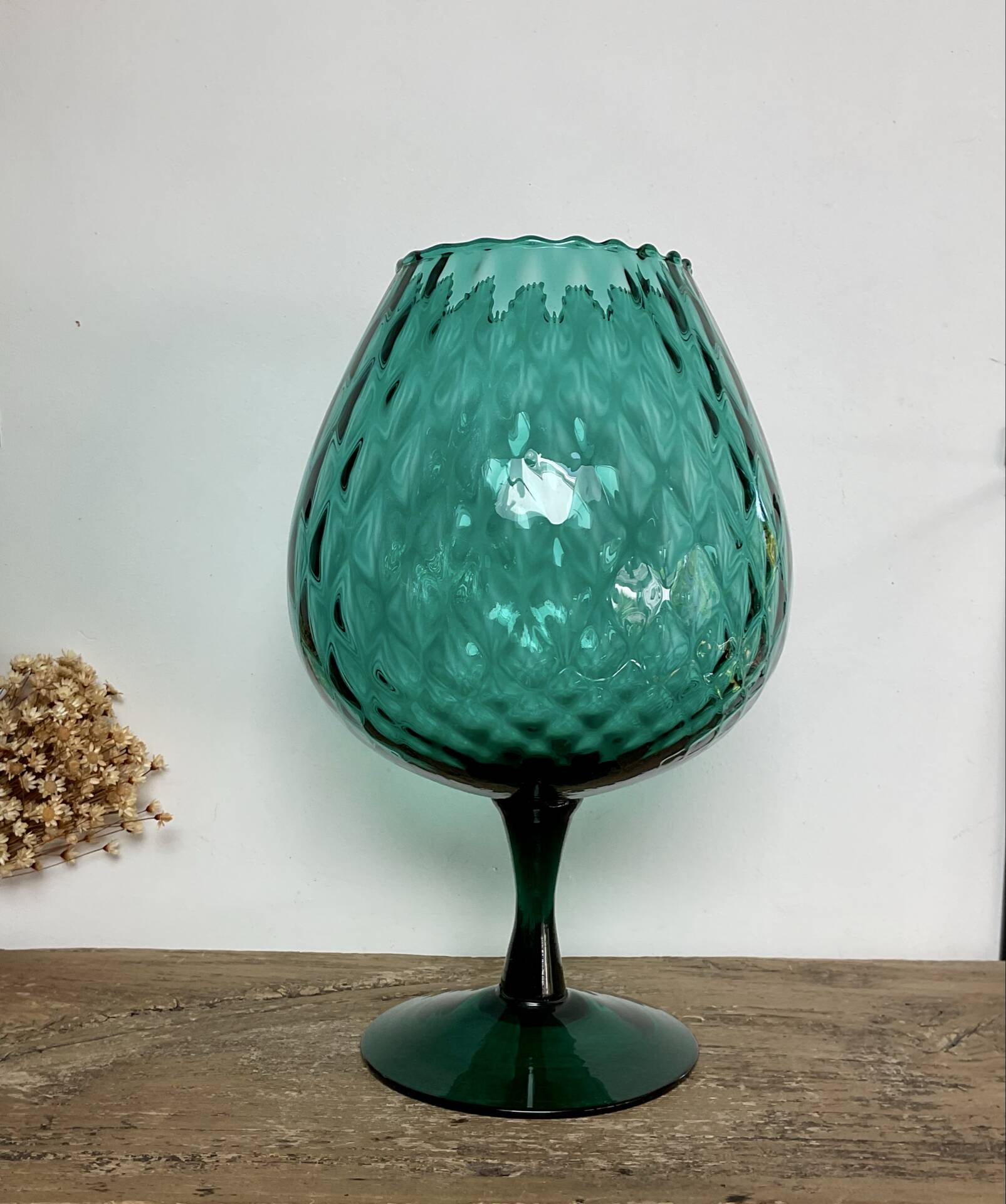Emerald green Empoli vase