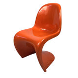 Panton Chair by Verner Panton 1972 orange color