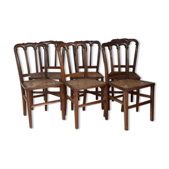 Suite of 6 chairs canned