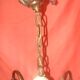five-armed light chandelier from the 70s/80s era