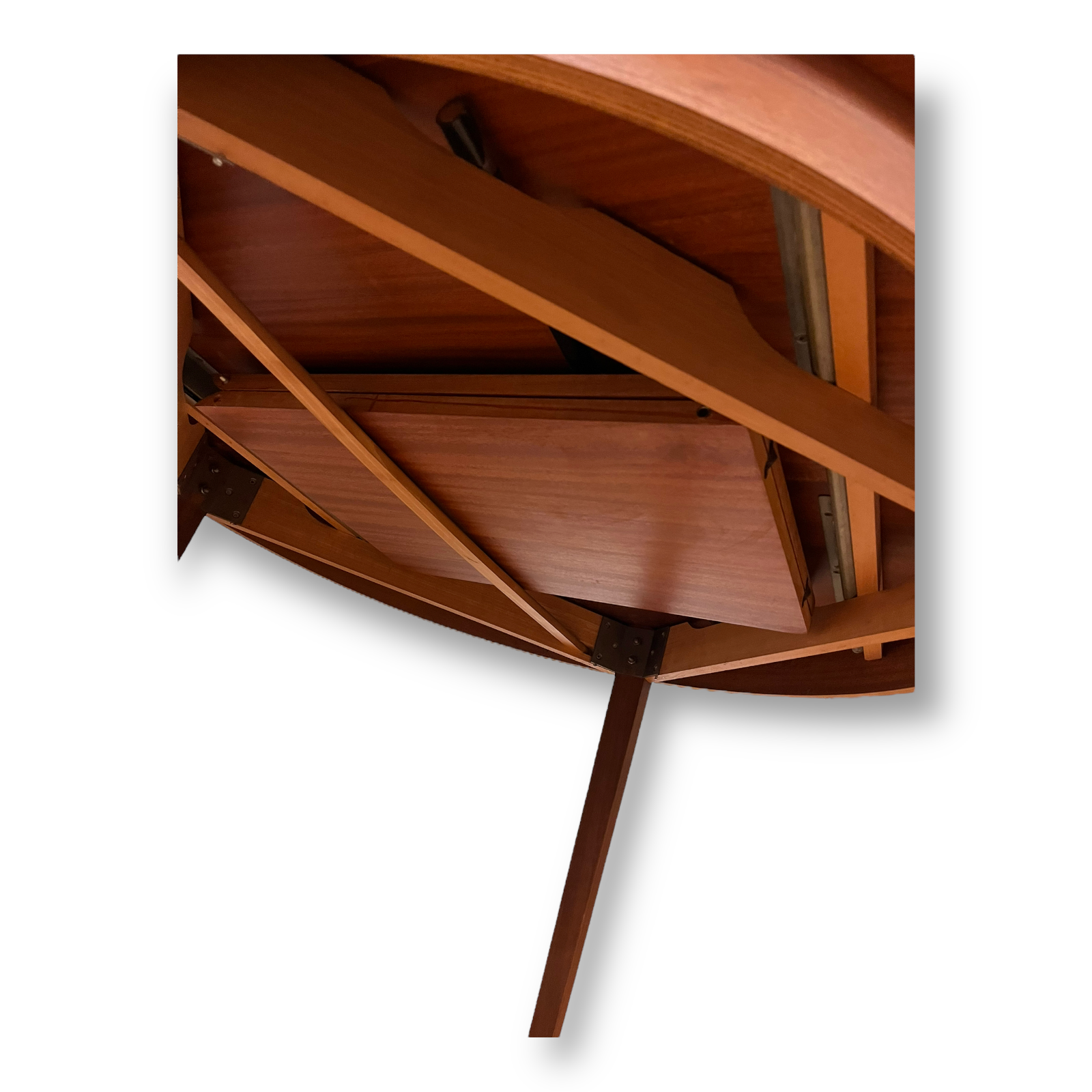 Scandinavian round teak table by LB Kofod Larsen