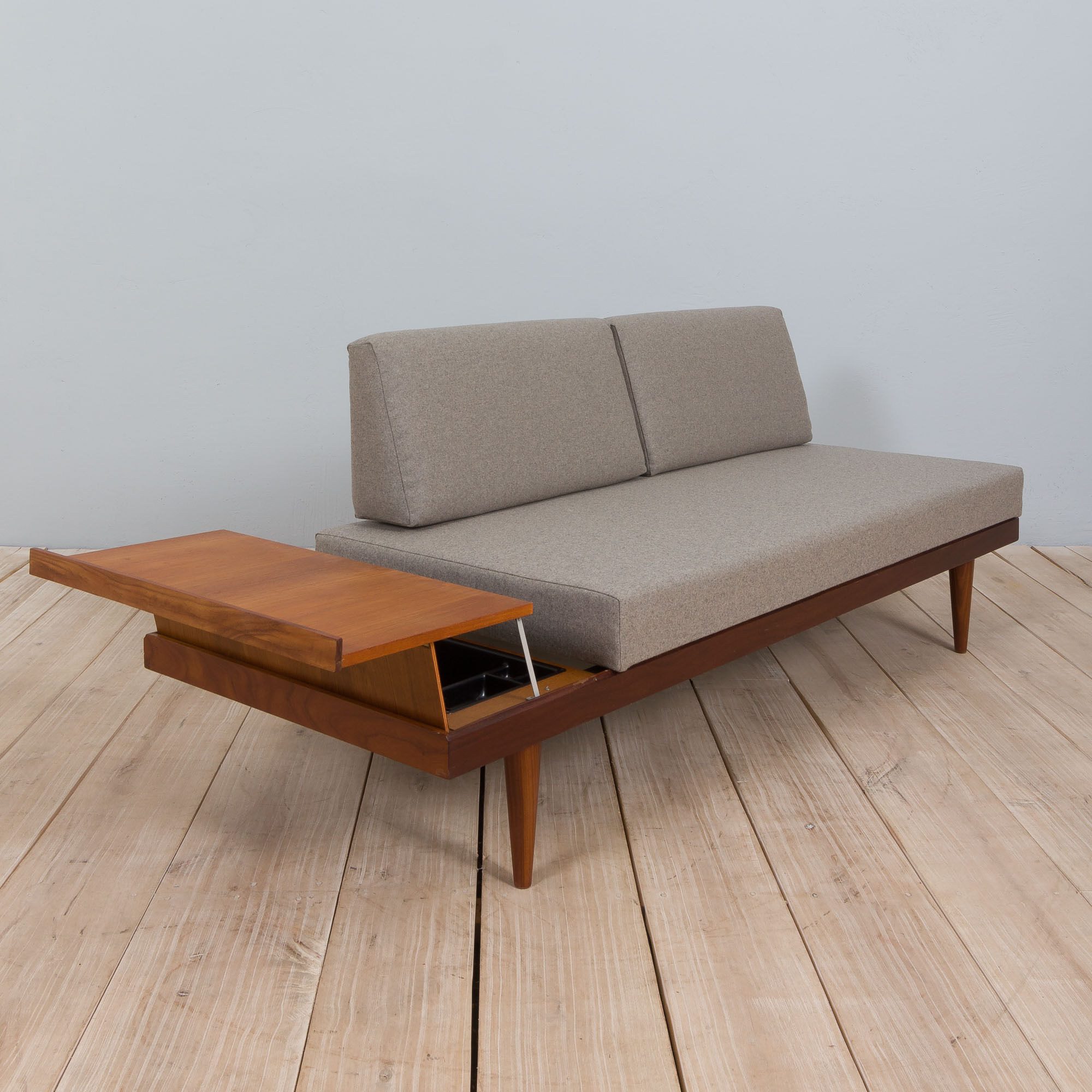 Teak Daybed Svanette With Side Table By Ingmar Relling For Swane Ekornes, 1960s