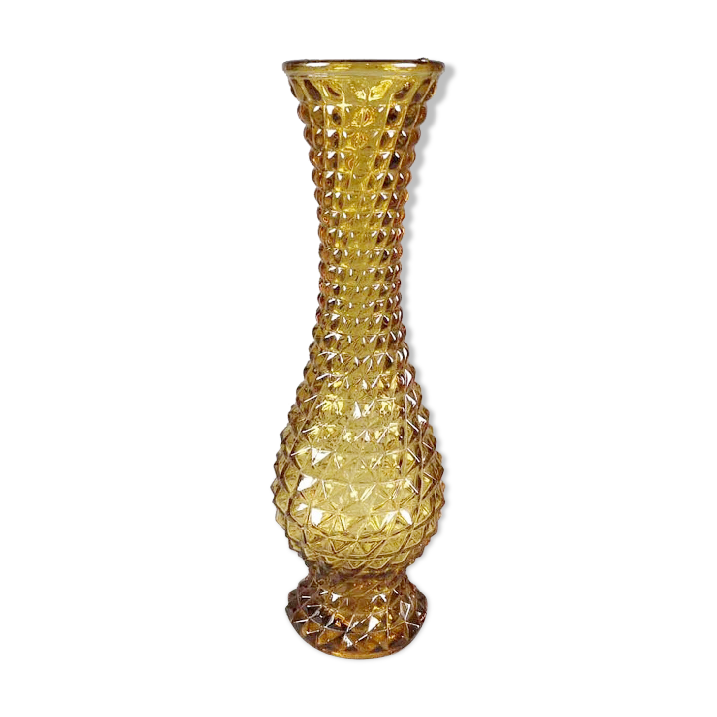 Italian empoli vase empoli diamond tip 30 cm