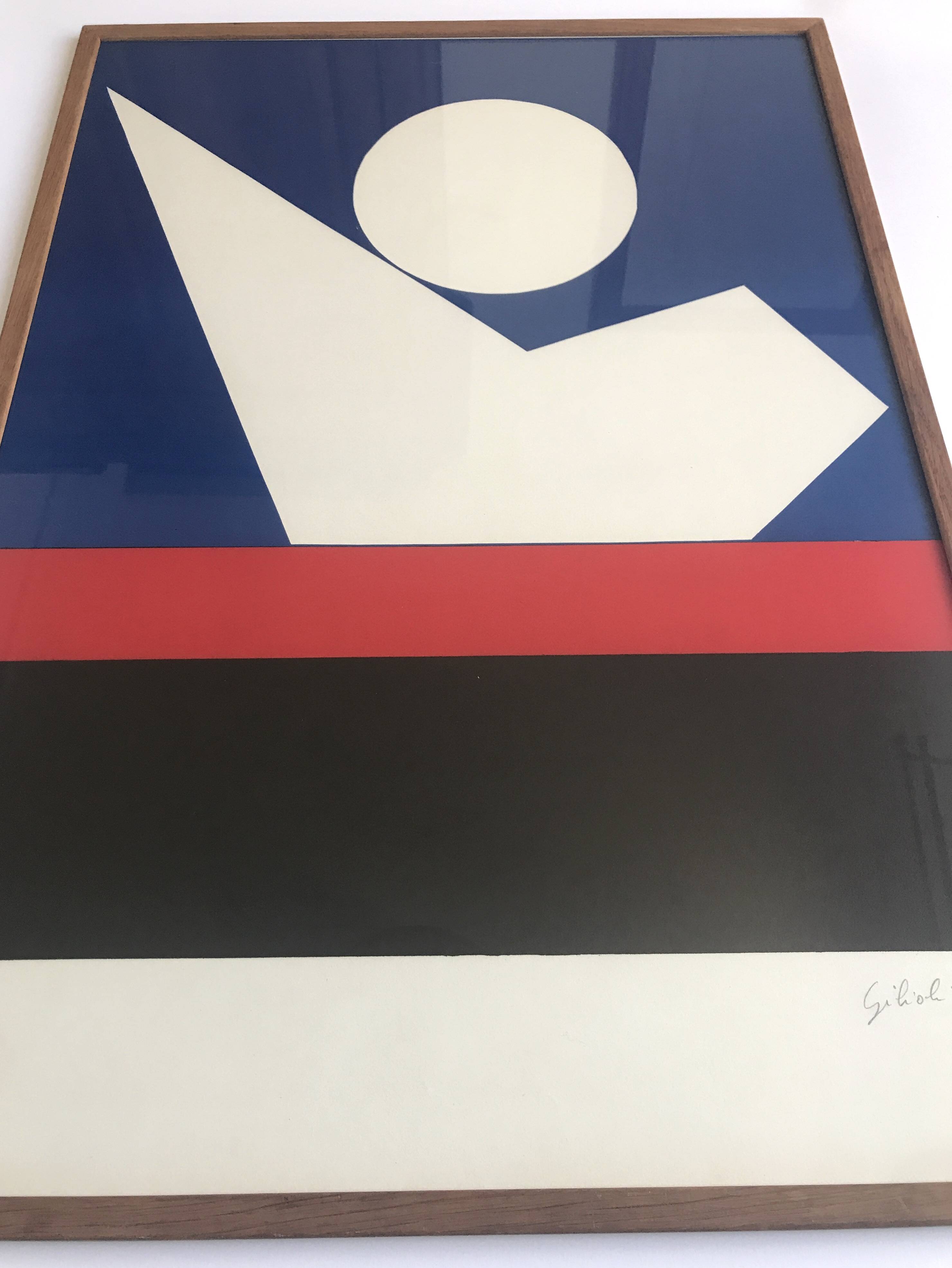 Émile GILIOLI, Untitled, c. 1973. Original lithograph signed in pencil