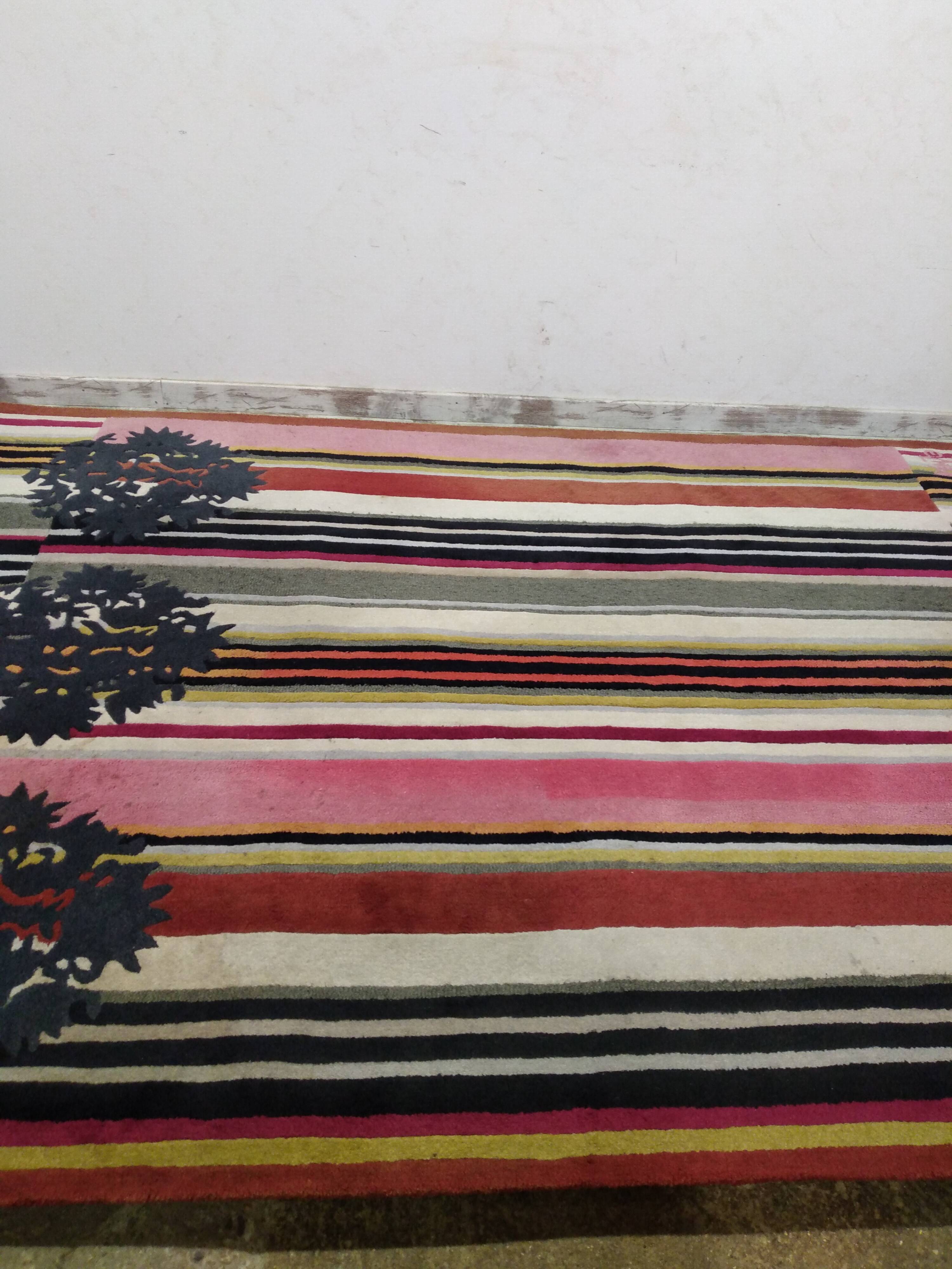 Kenzo rug "red pigalle" vintage