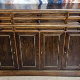 Sideboard in rosewood in the Charles X style, of fine cabinetmaking quality.