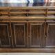 Sideboard in rosewood in the Charles X style, of fine cabinetmaking quality.