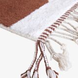 Tapis fait main marron 250cmx150cmn