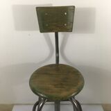 Adjustable workshop high chair and on wheels