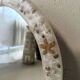 Vintage shell mirror handmade from the 70s.