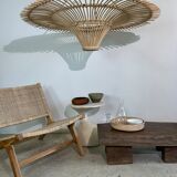 Suspension rattan saucer iron frame D:120 H:60
