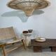 Suspension rattan saucer iron frame D:120 H:60
