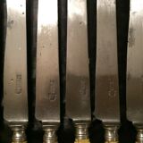 Set of 7 steel blade knives