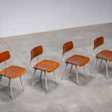 Four 1950 Revolt chairs by Design Friso Kramer