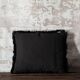 Black Berber cushion in wool 40x50