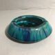 Old ceramics ceramic ashtray morvan blue green vintage enamel