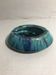 Old ceramics ceramic ashtray morvan blue green vintage enamel