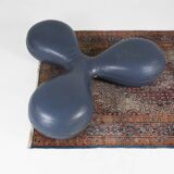 Leather pouf by Lowie Vermeersch for Durlet