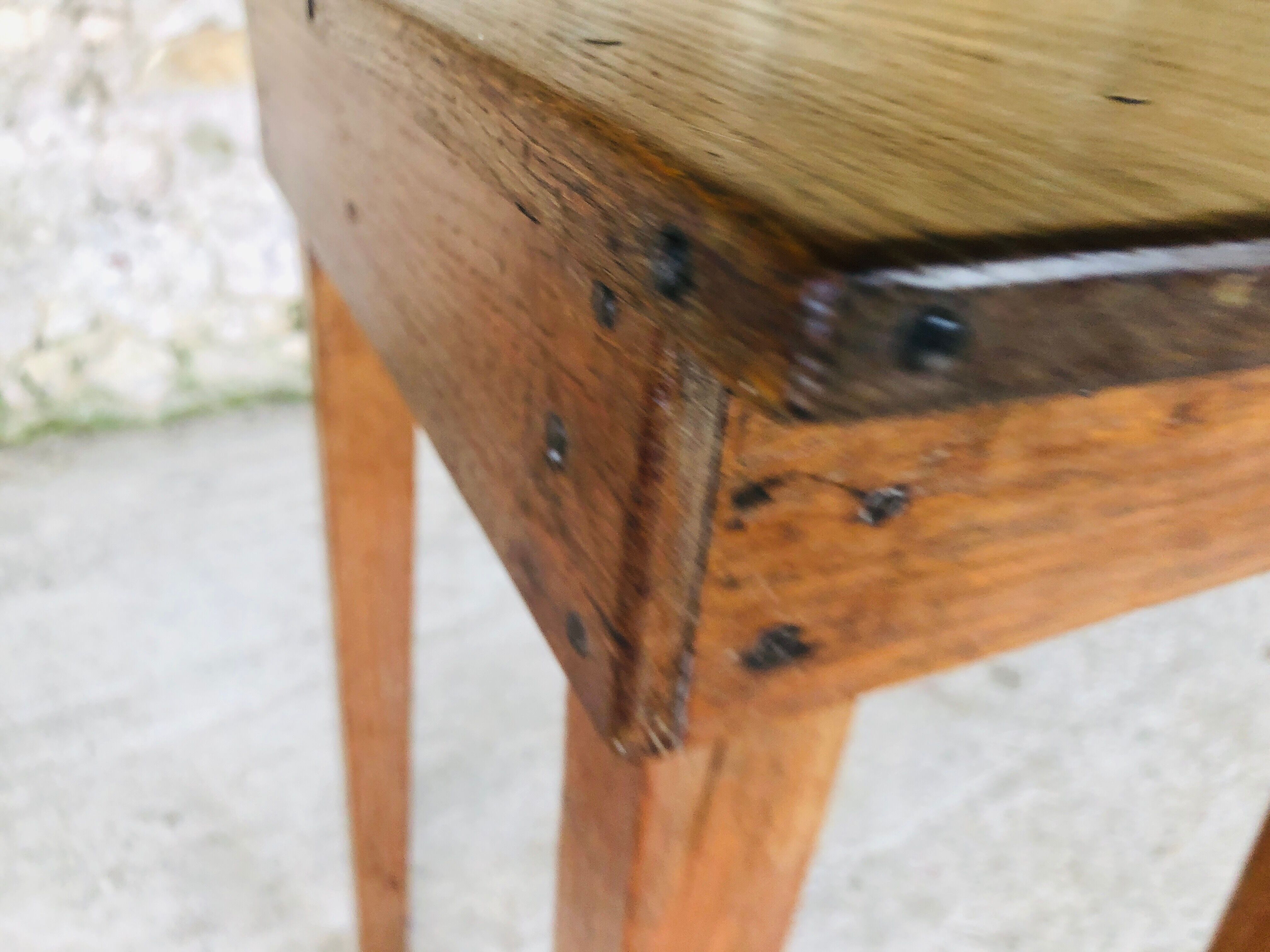 Console de ferme en bois vintage circa 1940