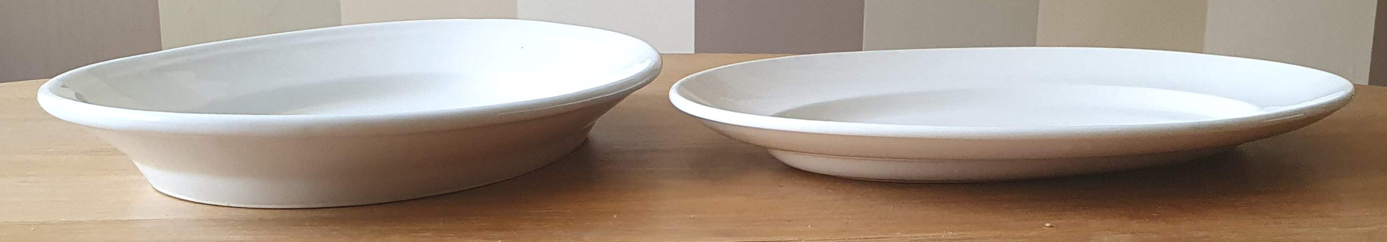 Serving dishes in fiance blanche