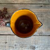 Vintage glazed ceramic pitcher