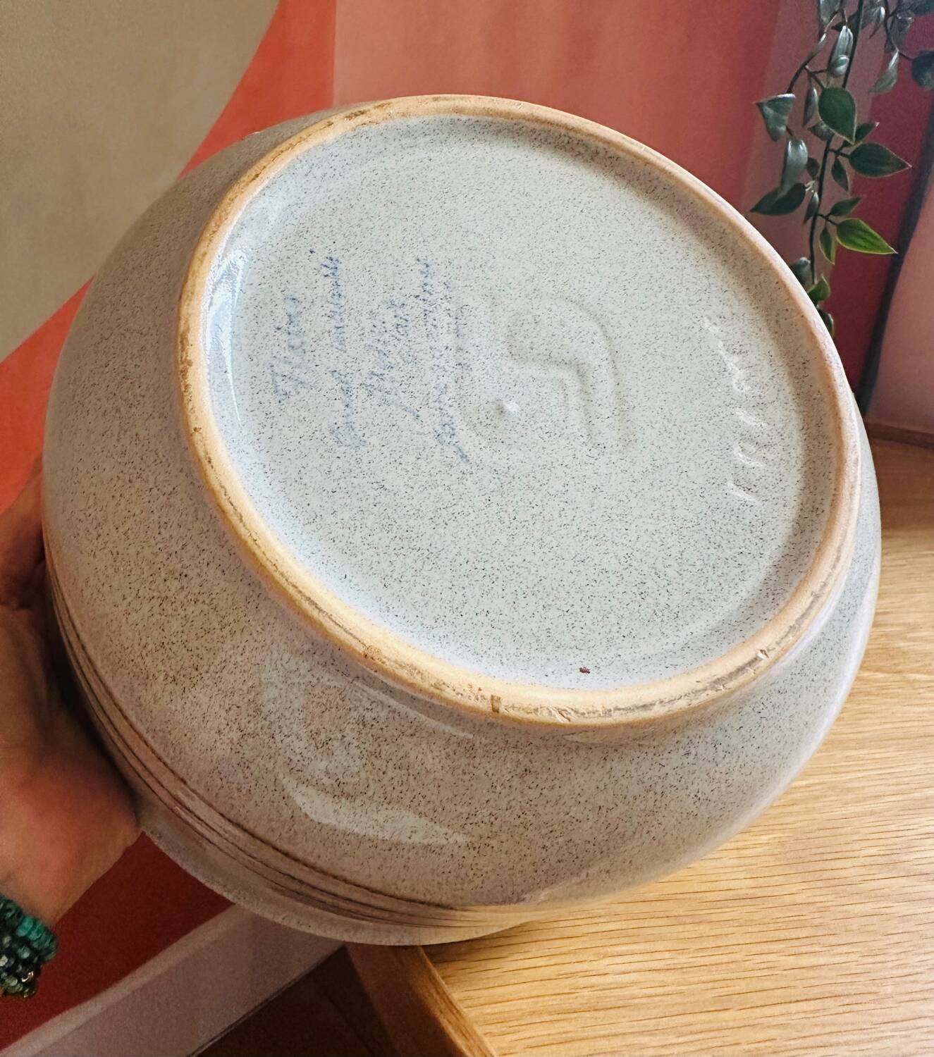 Vintage Sarreguemines salad bowl 🇫🇷 Tignes model