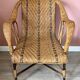 Fauteuil en rotin vintage
