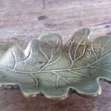 Cendrier feuille de chêne en bronze ou laiton