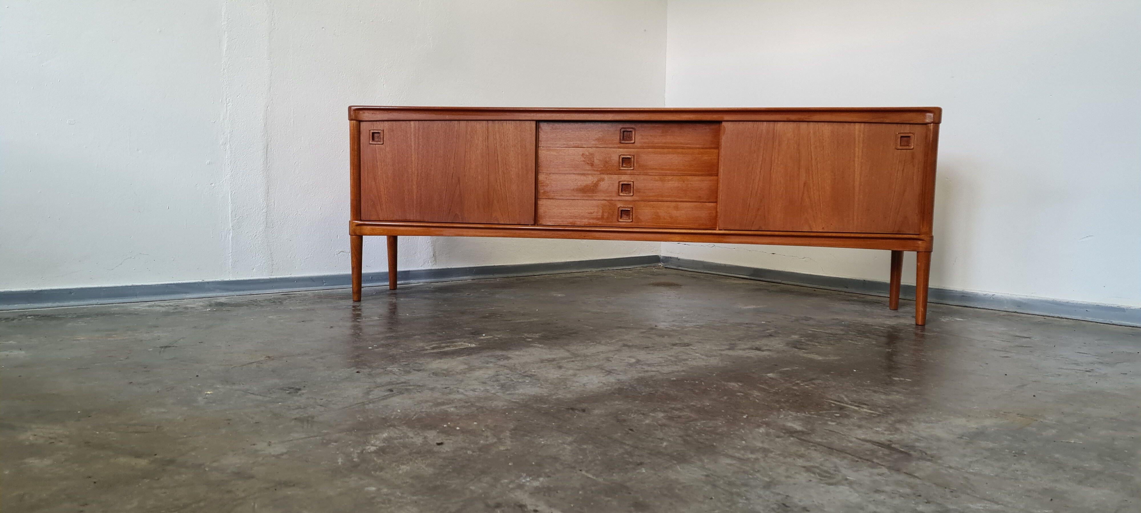 Vintage Danish design teak sideboard by Bramin