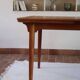 Table à manger scandinave extensible en teck années 60
