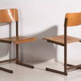 Vintage chaise longues (circa 1950). Set of 4 pieces